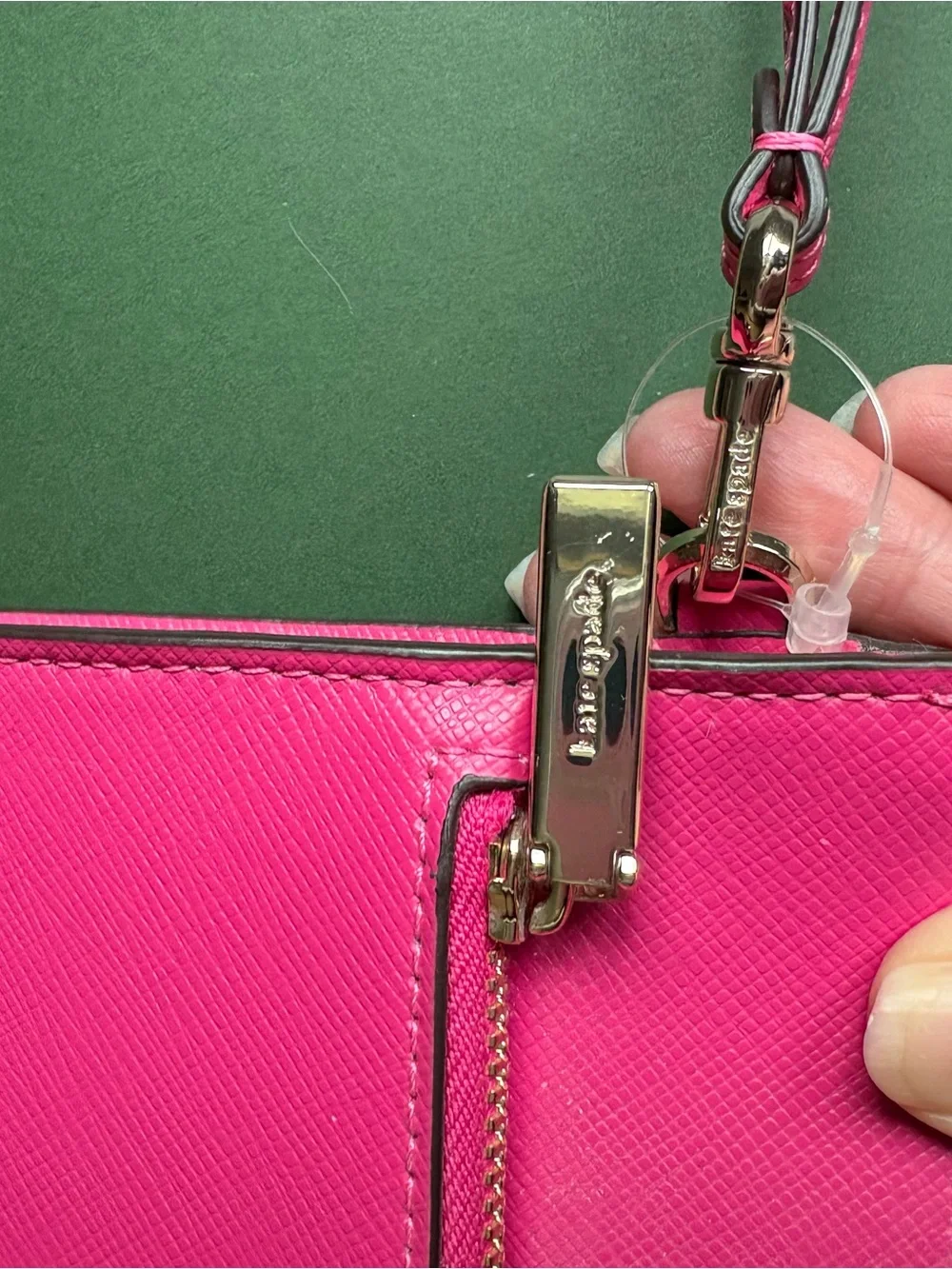 kate spade Hot Pink Leather Wristlet Clutch - NWOT